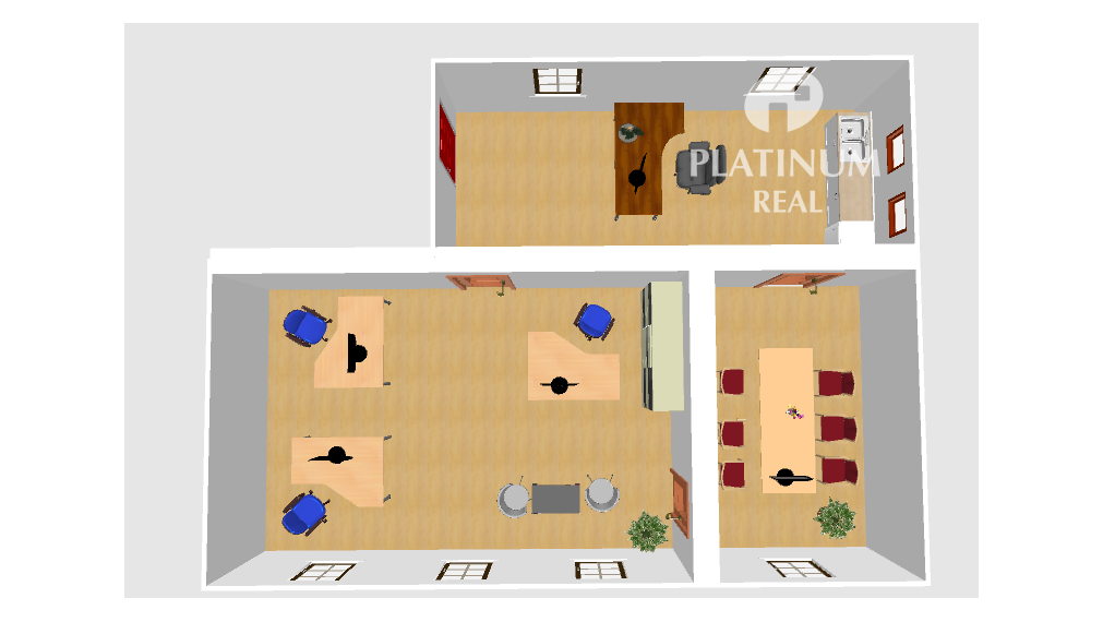 Kancelárske priestory v Starom Meste - Štefanovičová ul. 76 m2, historicka budova, klimatizácia