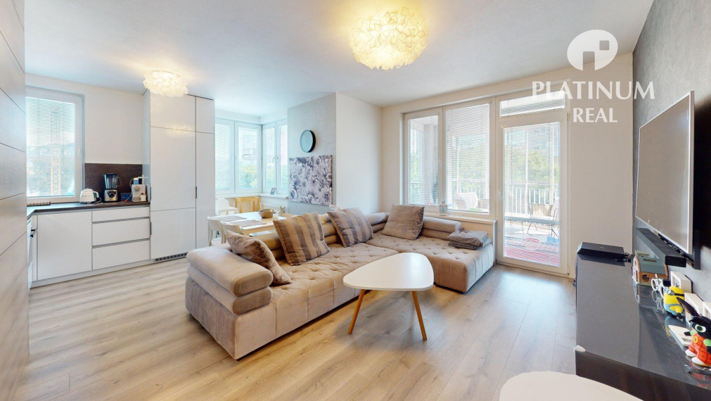 4-izbový byt s parkovaním a 22m2 terasa, Nivy- Jégého ul, 3D prehliadka