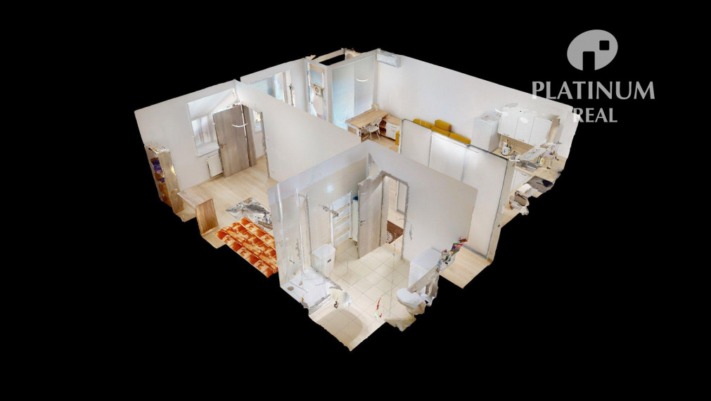 Prenájom kompletne zariadeného 2-izbového bytu v novostavbe aj s parkovaním, Devínska nová ves- Vukovarska, 3D prehliadka