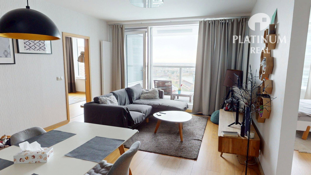 3 izbový byt s terasou a garážou v PANORAMA CITY, 25. poschodie, veža I.