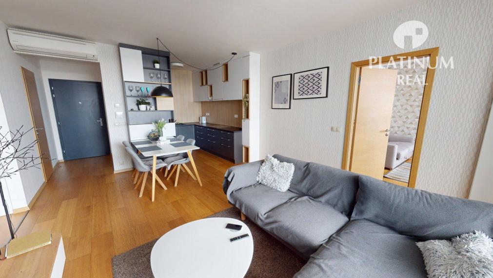 3 izbový byt s terasou a garážou v PANORAMA CITY, 25. poschodie, veža I.