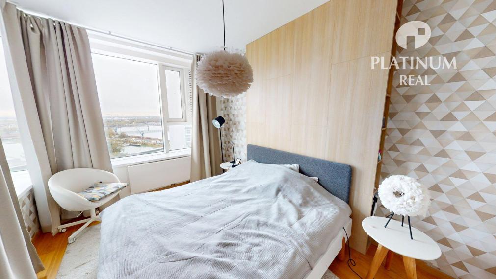 3 izbový byt s terasou a garážou v PANORAMA CITY, 25. poschodie, veža I.