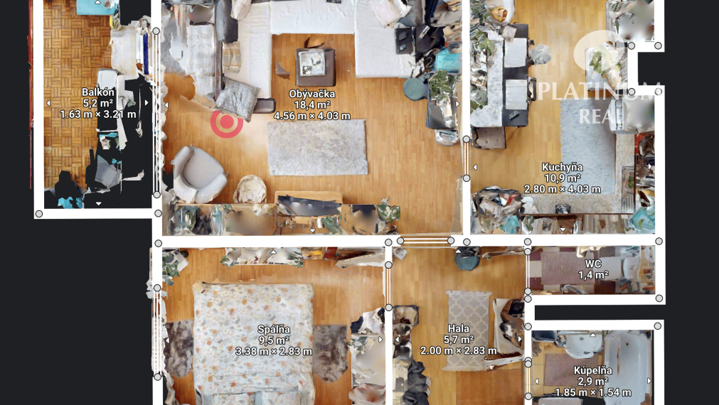 2izbový byt s balkónom v Dúbravke, Drobného