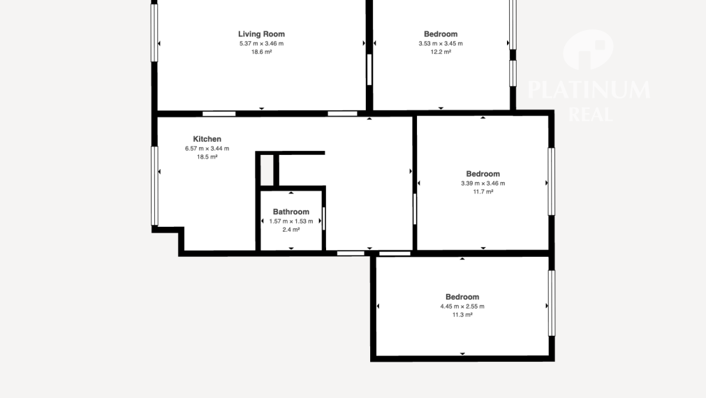 Predaj 4 iz. byt na Gelnickej ul.v centre Rače