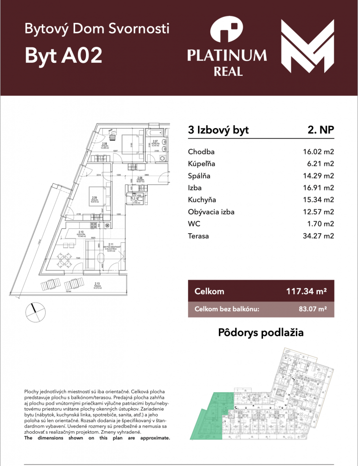 3-izbový byt v novom projekte ByvanieSvornosti Byt A2